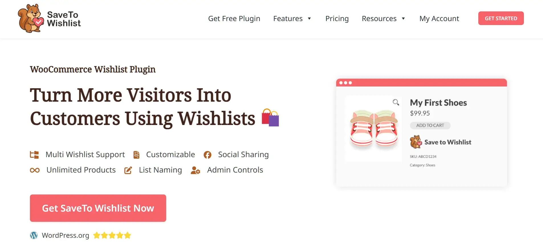 WooCommerce Customer Wishlist