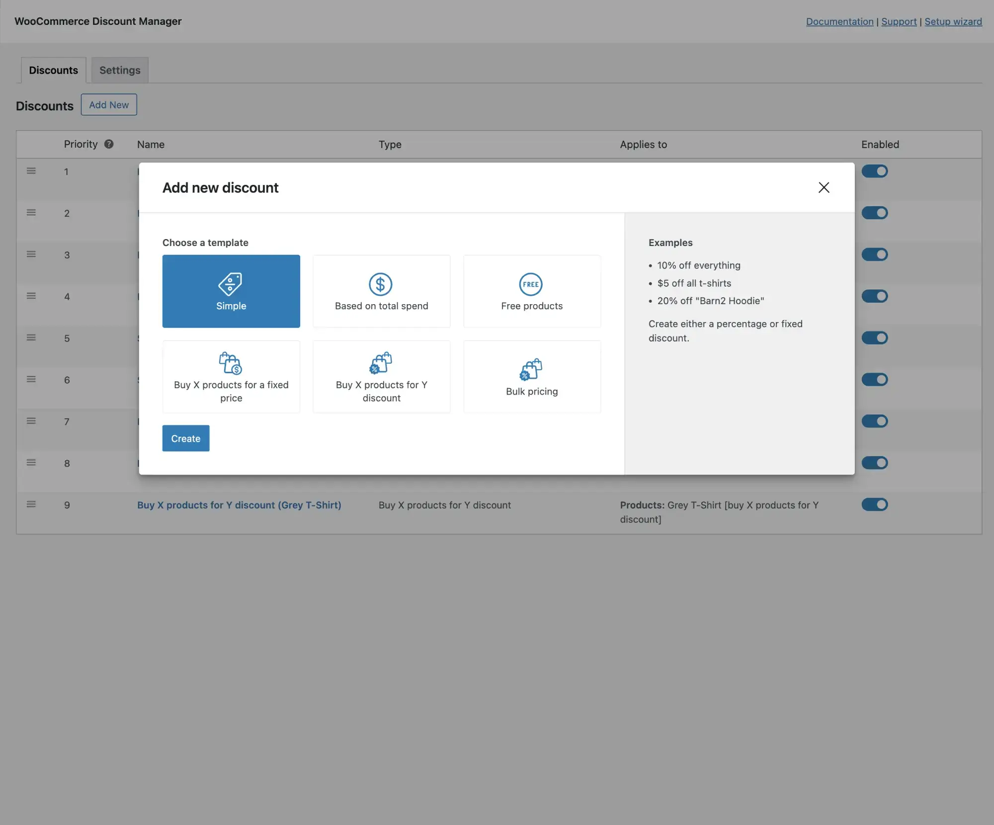 WooCommerce-discount-plugin-Add-New-discount-popup – aThemes To create a new discount in WooCommerce, choose from 6 flexible discount types