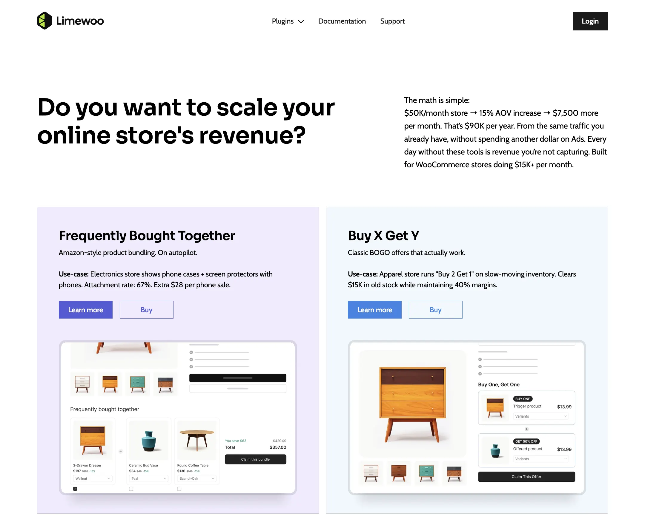 Limewoo WooCommerce upsell plugins