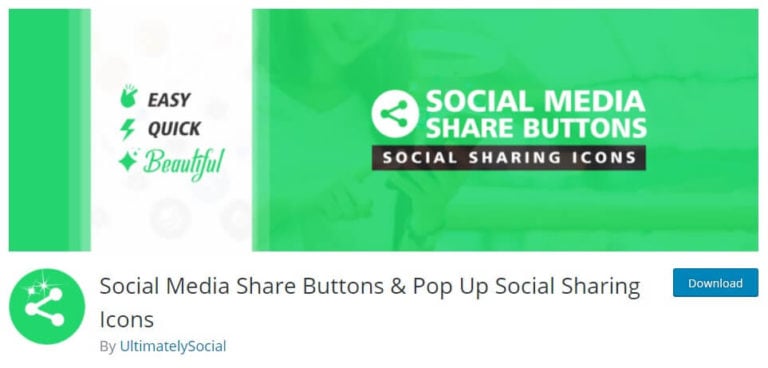 Social Media Share Buttons plugin