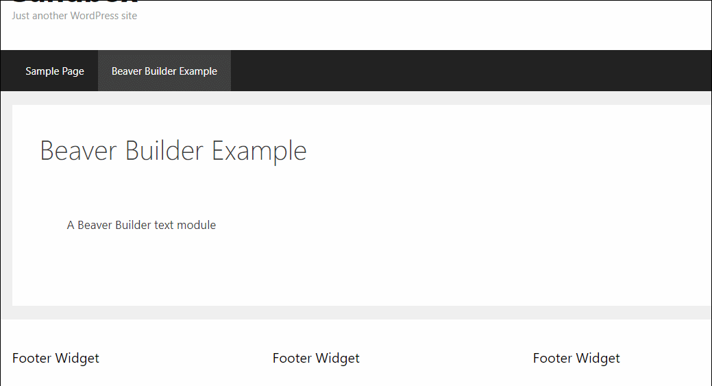 beaver builder interface