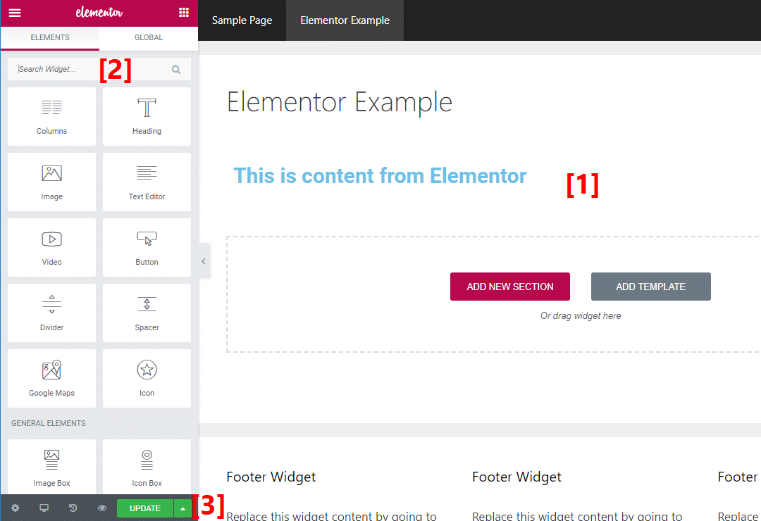 page builder elementor