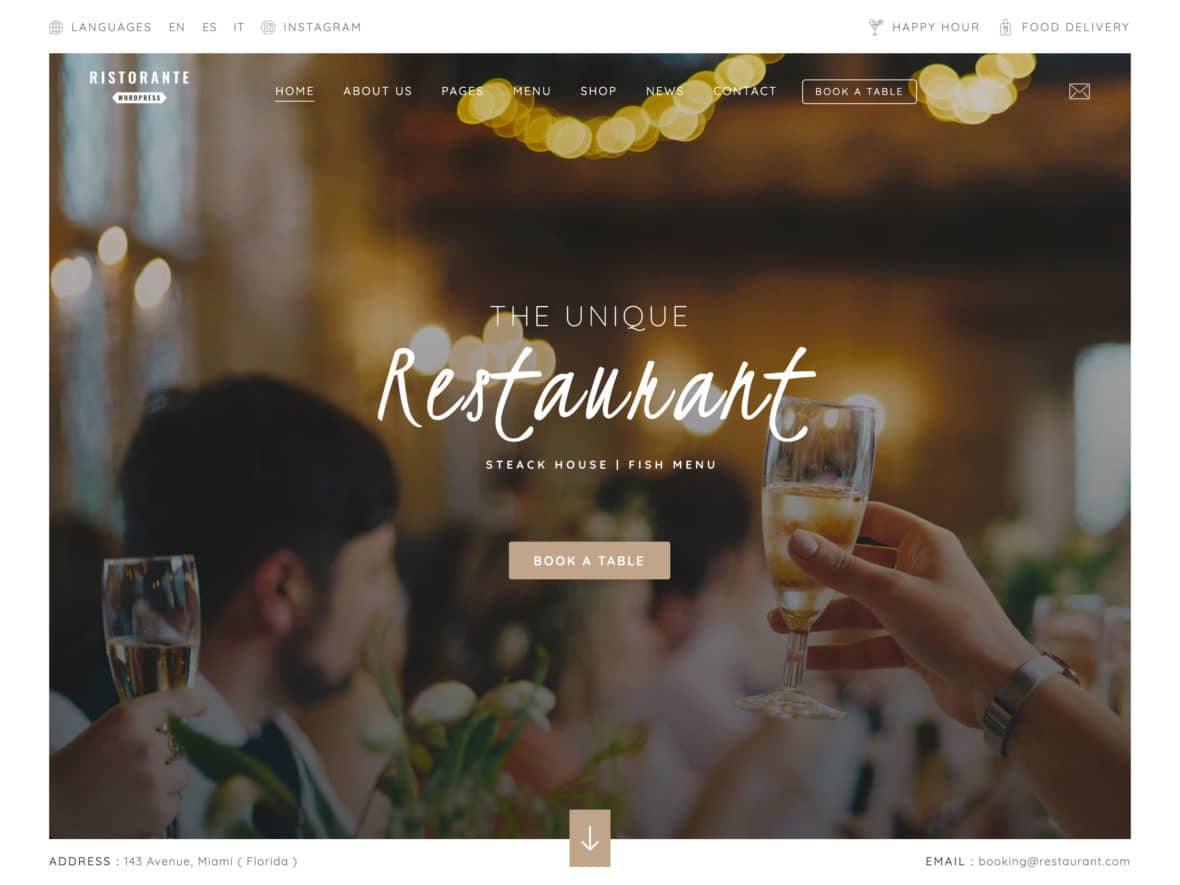 25+ Best WordPress Restaurant Themes 2022 - aThemes
