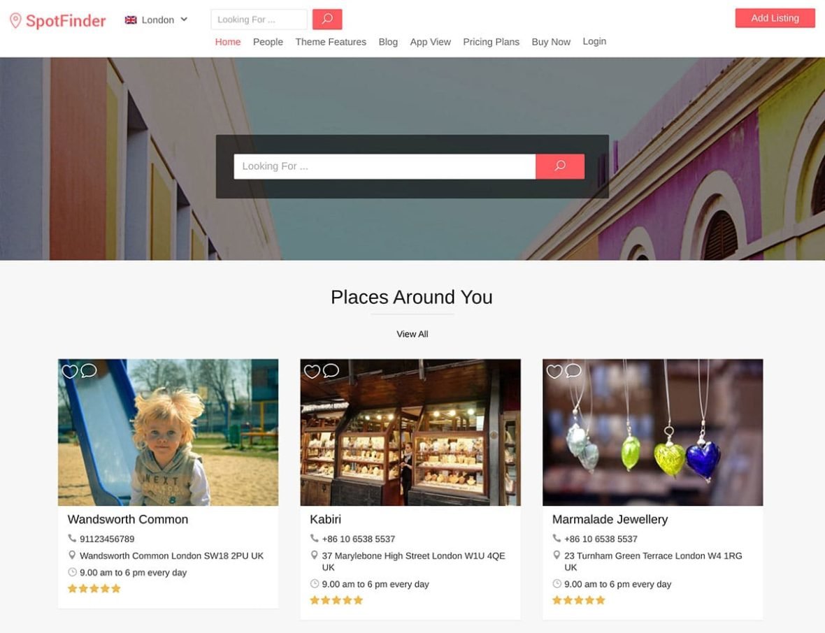 Add listing home. News homepage template.