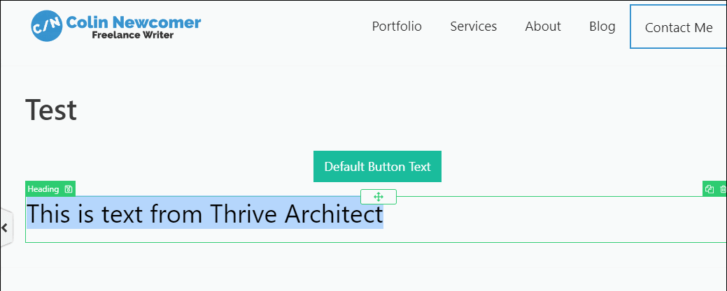 Thrive Architect page builder